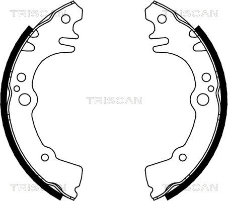 Triscan 8100 41616 - Комплект тормозных колодок, барабанные autospares.lv