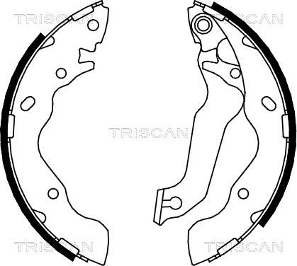 Triscan 8100 43013 - Комплект тормозных колодок, барабанные autospares.lv