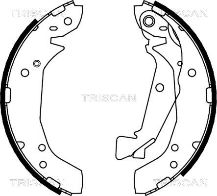 Triscan 8100 43025 - Комплект тормозных колодок, барабанные autospares.lv