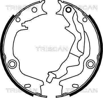 Triscan 8100 43023 - Комплект тормозов, ручник, парковка autospares.lv