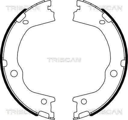 Triscan 8100 43027 - Комплект тормозных колодок, барабанные autospares.lv