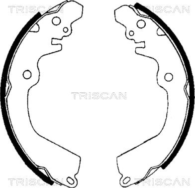 Triscan 8100 42568 - Комплект тормозных колодок, барабанные autospares.lv