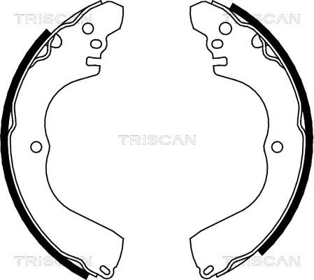 Triscan 8100 42017 - Комплект тормозных колодок, барабанные autospares.lv