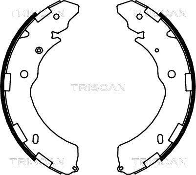 Triscan 8100 42021 - Комплект тормозных колодок, барабанные autospares.lv