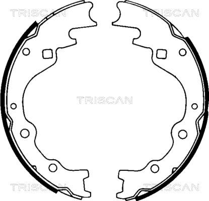 Triscan 8100 50461 - Комплект тормозных колодок, барабанные autospares.lv