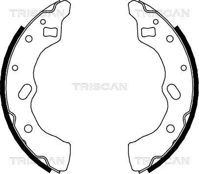 Triscan 8100 50556 - Комплект тормозных колодок, барабанные autospares.lv