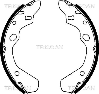 Triscan 8100 50500 - Комплект тормозных колодок, барабанные autospares.lv