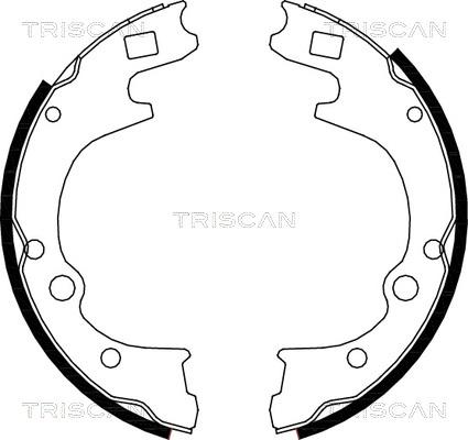 Triscan 8100 50604 - Комплект тормозных колодок, барабанные autospares.lv