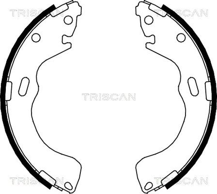 Triscan 8100 50616 - Комплект тормозных колодок, барабанные autospares.lv