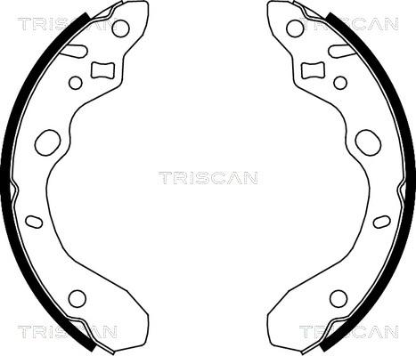 Triscan 8100 50611 - Комплект тормозных колодок, барабанные autospares.lv