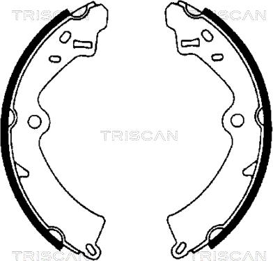 Triscan 8100 69473 - Комплект тормозных колодок, барабанные autospares.lv