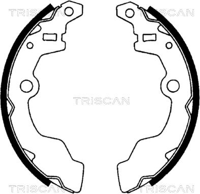 Triscan 8100 69567 - Комплект тормозных колодок, барабанные autospares.lv