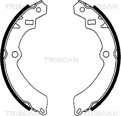 Triscan 8100 69511 - Комплект тормозных колодок, барабанные autospares.lv
