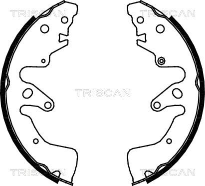 Triscan 8100 69004 - Комплект тормозных колодок, барабанные autospares.lv