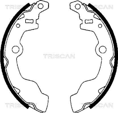 Triscan 8100 69002 - Комплект тормозных колодок, барабанные autospares.lv