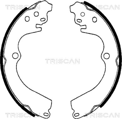 Triscan 8100 68551 - Комплект тормозных колодок, барабанные autospares.lv