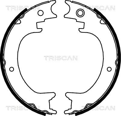 Triscan 8100 68004 - Комплект тормозов, ручник, парковка autospares.lv