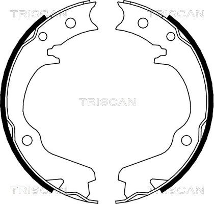 Triscan 8100 68001 - Комплект тормозных колодок, барабанные autospares.lv