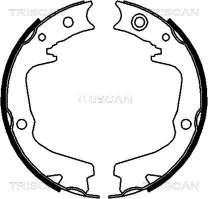 Triscan 8100 68002 - Комплект тормозных колодок, барабанные autospares.lv