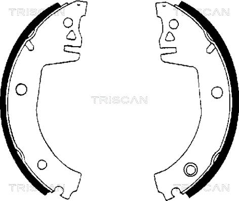 Triscan 8100 67514 - Комплект тормозных колодок, барабанные autospares.lv