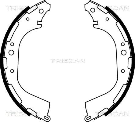 Triscan 8100 14564 - Комплект тормозных колодок, барабанные autospares.lv