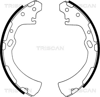 Triscan 8100 14510 - Комплект тормозных колодок, барабанные autospares.lv