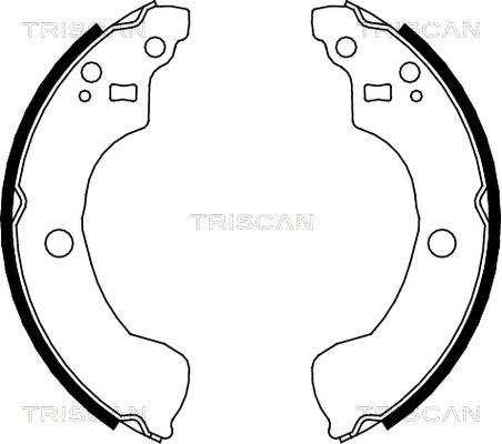 Triscan 8100 14004 - Комплект тормозных колодок, барабанные autospares.lv