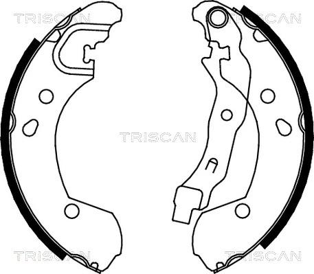 Triscan 8100 14002 - Комплект тормозных колодок, барабанные autospares.lv