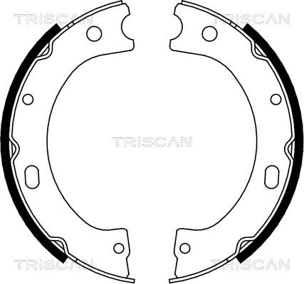 Triscan 8100 14011 - Комплект тормозных колодок, барабанные autospares.lv
