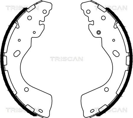 Triscan 8100 14012 - Комплект тормозных колодок, барабанные autospares.lv