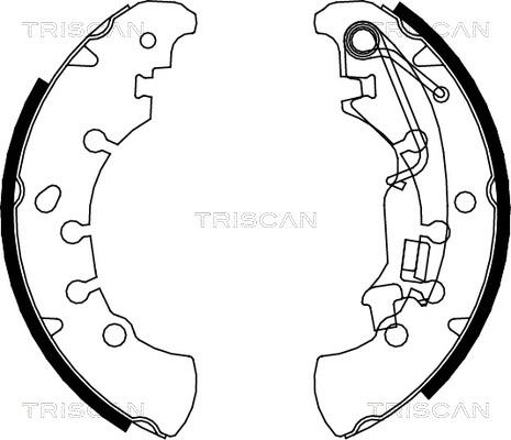 Triscan 8100 15023 - Комплект тормозных колодок, барабанные autospares.lv