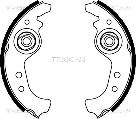 Triscan 8100 15383 - Комплект тормозных колодок, барабанные autospares.lv