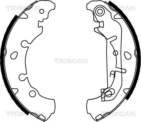 Triscan 8100 16006 - Комплект тормозных колодок, барабанные autospares.lv