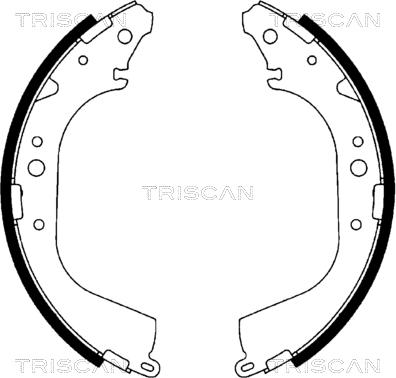 Triscan 8100 10519 - Комплект тормозных колодок, барабанные autospares.lv