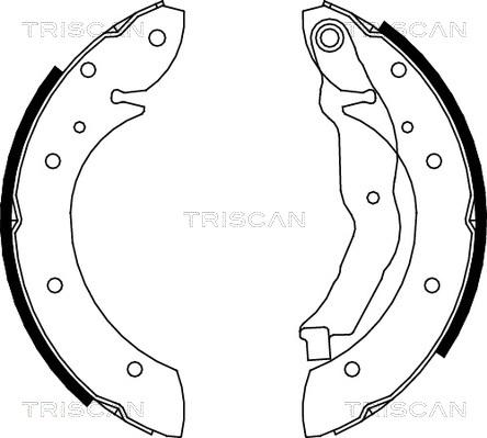 Triscan 8100 10575 - Комплект тормозных колодок, барабанные autospares.lv