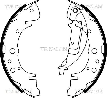 Triscan 8100 10019 - Комплект тормозных колодок, барабанные autospares.lv