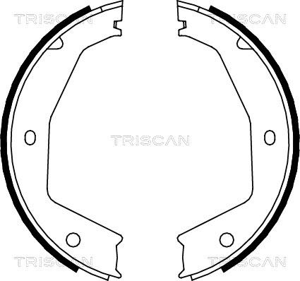 Triscan 8100 10034 - Комплект тормозов, ручник, парковка autospares.lv