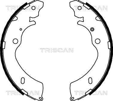 Triscan 8100 10033 - Комплект тормозных колодок, барабанные autospares.lv