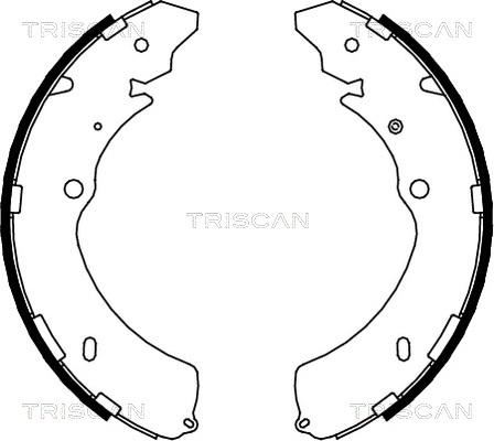 Triscan 8100 10032 - Комплект тормозных колодок, барабанные autospares.lv