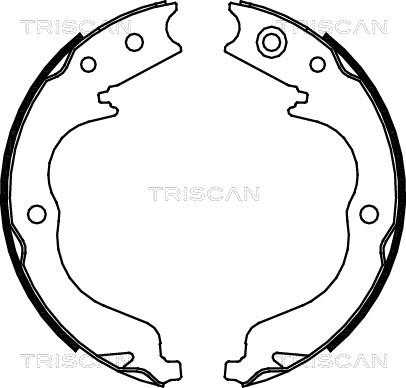 Triscan 8100 10029 - Комплект тормозных колодок, барабанные autospares.lv