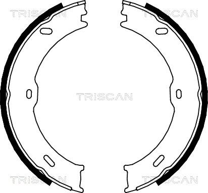 Triscan 8100 10023 - Комплект тормозных колодок, барабанные autospares.lv