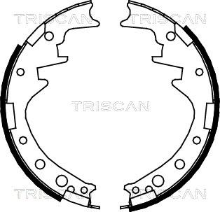 Triscan 8100 10378 - Комплект тормозных колодок, барабанные autospares.lv
