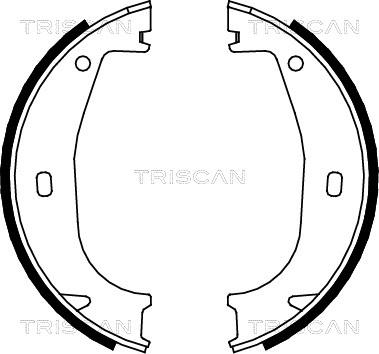 Triscan 8100 11553 - Комплект тормозов, ручник, парковка autospares.lv