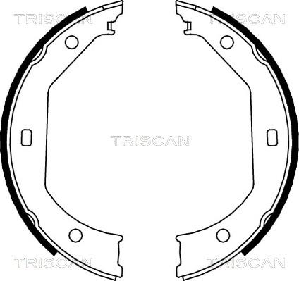 Triscan 8100 11638 - Комплект тормозных колодок, барабанные autospares.lv