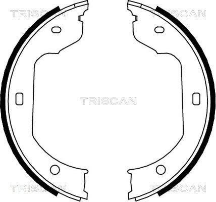 Triscan 8100 11012 - Комплект тормозных колодок, барабанные autospares.lv