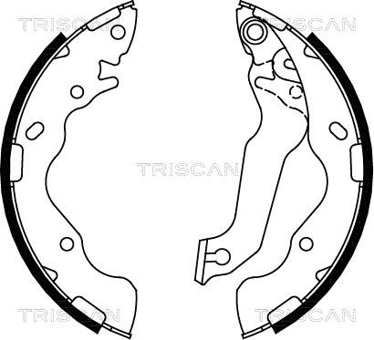 Triscan 8100 18009 - Комплект тормозных колодок, барабанные autospares.lv