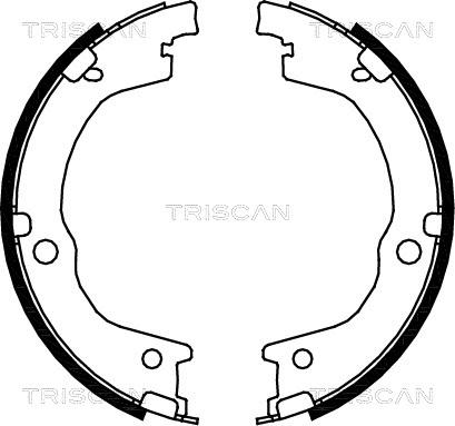 Triscan 8100 18006 - Комплект тормозных колодок, барабанные autospares.lv