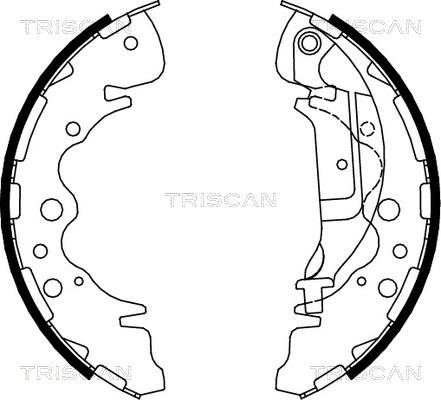 Triscan 8100 18003 - Комплект тормозных колодок, барабанные autospares.lv