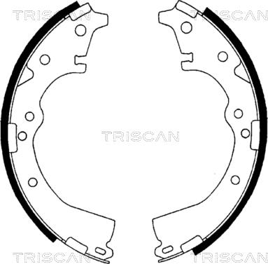 Triscan 8100 13426 - Комплект тормозных колодок, барабанные autospares.lv