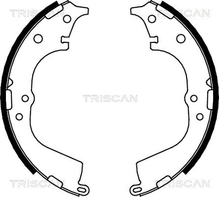 Triscan 8100 13591 - Комплект тормозных колодок, барабанные autospares.lv